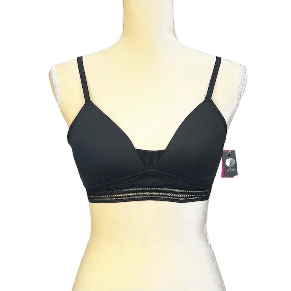 Vince Camuto Wire Free T-Shirt Cup Bra Size 34B Black Molded/Padded New NWT